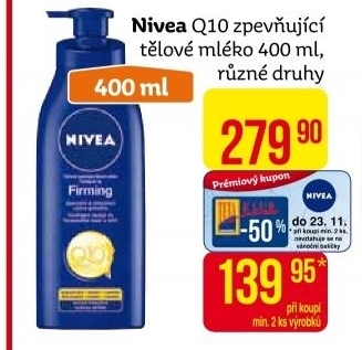 Tělové mléko zpevňující Firming Q10 Plus Nivea