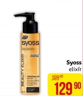 Péče na vlasy bezoplachová Oil Elixir Syoss