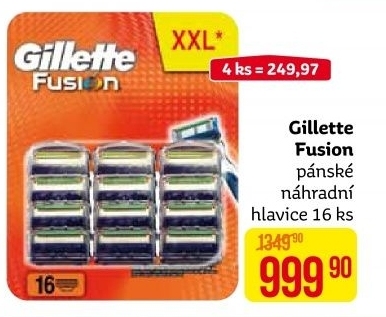Náhradní hlavice pánské Gillette Fusion