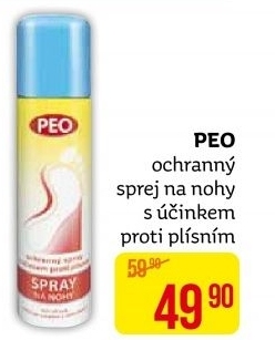 Ochranný sprej na nohy proti plísním Peo