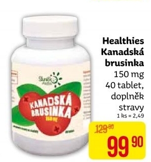 Doplněk stravy Kanadská brusinka Healthies