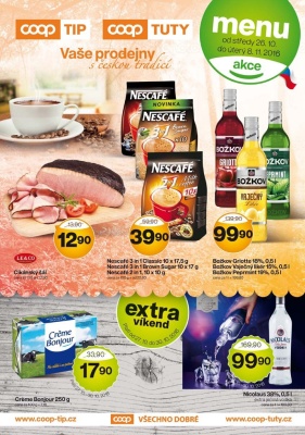 akční leták COOP 26.10.2016-8.11.2016
