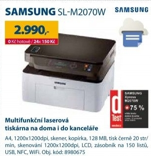 Tiskárna Samsung SL-M2070W