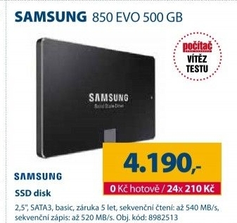 SSD disk Samsung 850 EVO 500GB