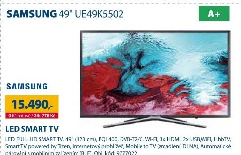 LED Full HD Smart televize Samsung UE49K5502