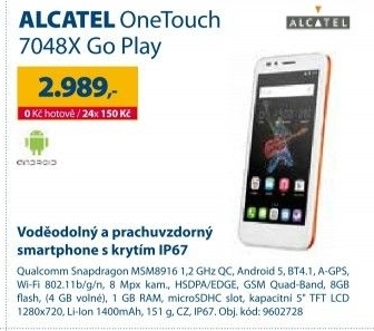 Mobilní telefon Alcatel ONETOUCH 7048X Go Play