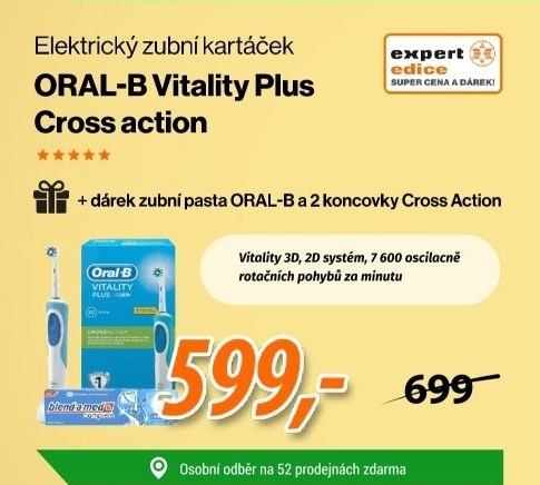 ORAL-B Vitality Plus Cross action