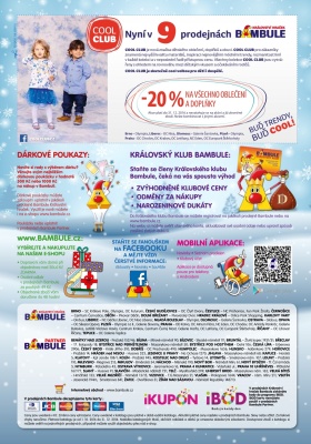 akční leták Bambule 1.10.2016-31.12.2016