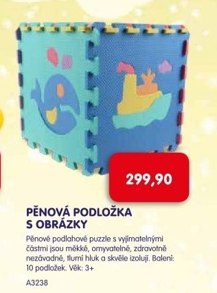 Pěnová podložka s obrázky