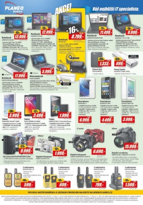 akční leták Planeo Elektro 2.11.2016-22.11.2016