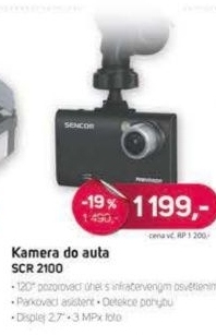 SCR 2100 FHD Kamera do auta