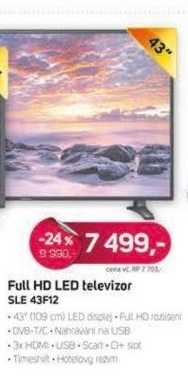 SLE 43F12 LED TV