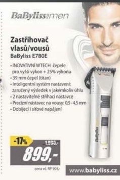E780E Zastřihovač vlasů a vousů