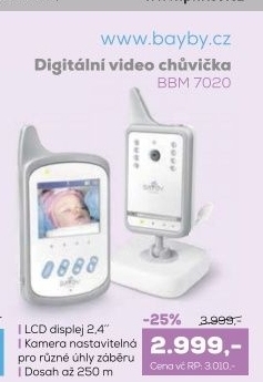 BBM 7020 Digitalní video chůvička