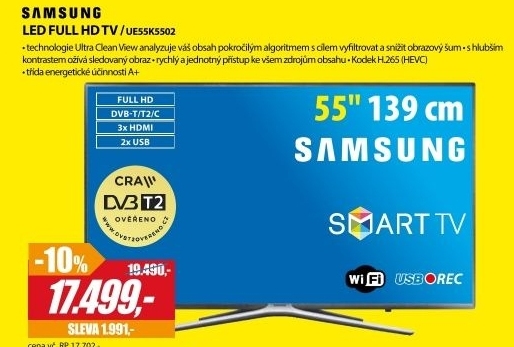 UE55K5502LED FULL HD LCD TV