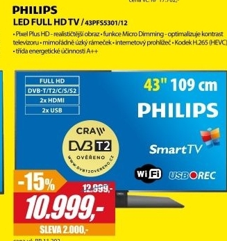 43PFS5301/12 LED FULL HD TV