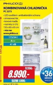 PC 2272 kombinovaná chladnička