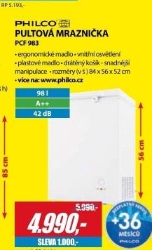 PCF 983 PULTOVÝ MRAZÁK