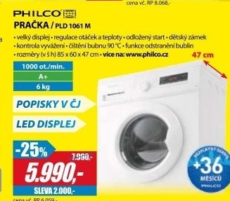 PLD 1061 M automatická pračka