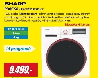 ES GFC6122W3-CZ PRAČKA