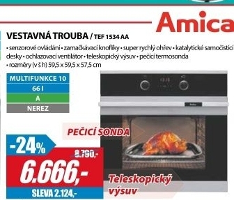 TEF 1534 AA vestavná trouba