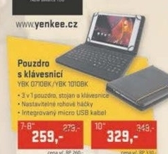 YBK 0710BK Pouzdro s klávesnicí  