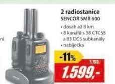 SMR 600 TWIN RADIOSTANICE 8 km