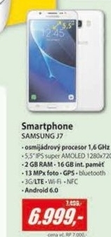 SM J710 Galaxy J7 2016White