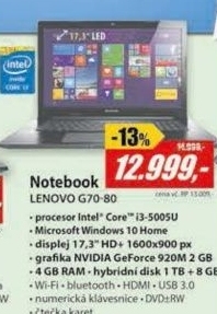 G70-80 17,3 i3 4GB 1T+8GB 2G W10
