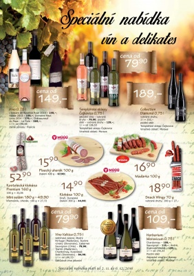 akční leták COOP 2.11.2016-8.11.2016