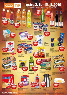 akční leták COOP 2.11.2016-15.11.2016