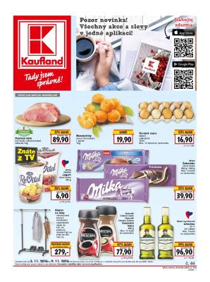 akční leták Kaufland 3.11.2016-9.11.2016