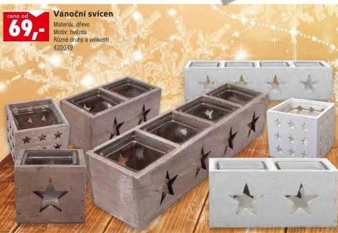 Dřevěný svícen