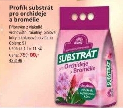 Substrát pro orchideje a bromelie Profík
