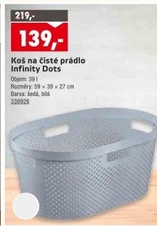 Plastový koš na prádlo INFINITY Curver