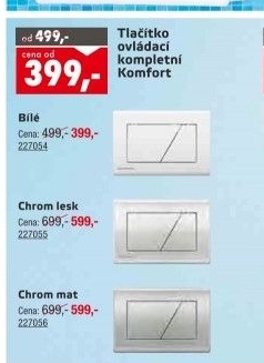 Splachovadlo na závěsné WC Komfort