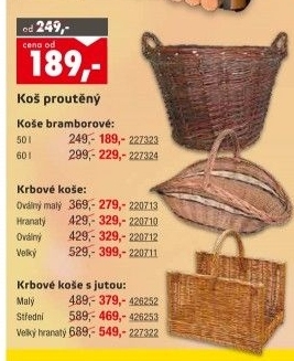 Koš na krbové dřevo