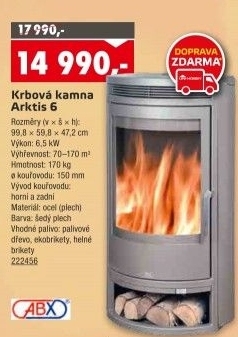 Krbová kamna Arktis 6 ABX
