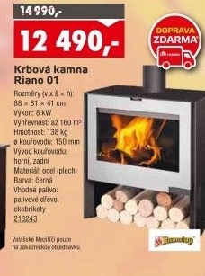 Krbová kamna Riano Romotop
