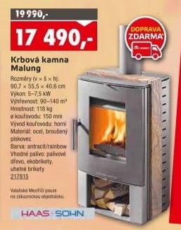 Krbová kamna Malung Haas + Sohn