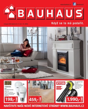 akční leták BAUHAUS 4.11.2016-1.12.2016