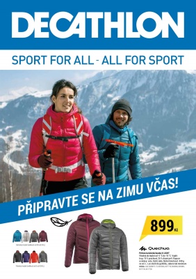 akční leták Decathlon 4.11.2016-3.12.2016