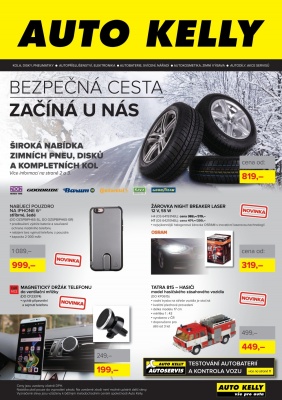 akční leták Auto Kelly 7.11.2016-4.12.2016
