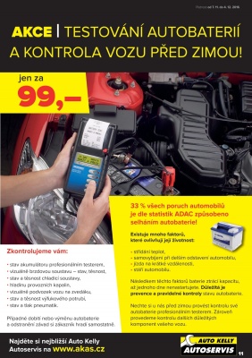 akční leták Auto Kelly 7.11.2016-4.12.2016
