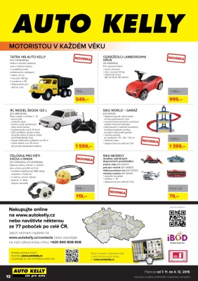 akční leták Auto Kelly 7.11.2016-4.12.2016