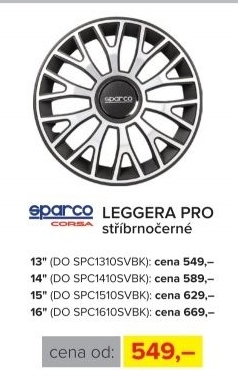 Kryty kol SPARCO LEGGERA PRO 13
