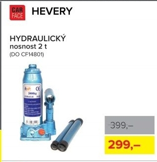 Hever hydraulický CarFace, nosnost 2 t
