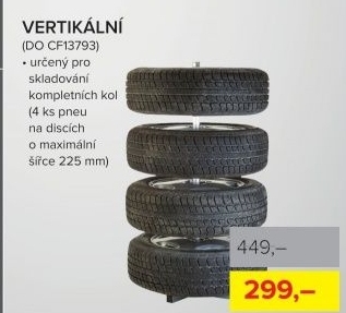 Stojan na pneu CarFace, vertikální