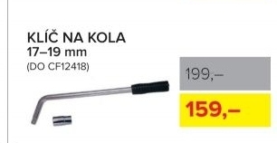 Klíč na kola CarFace, 17-19 mm