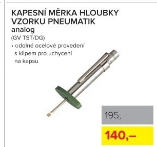 Kapesní měrka hloubky vzorku pneumatik